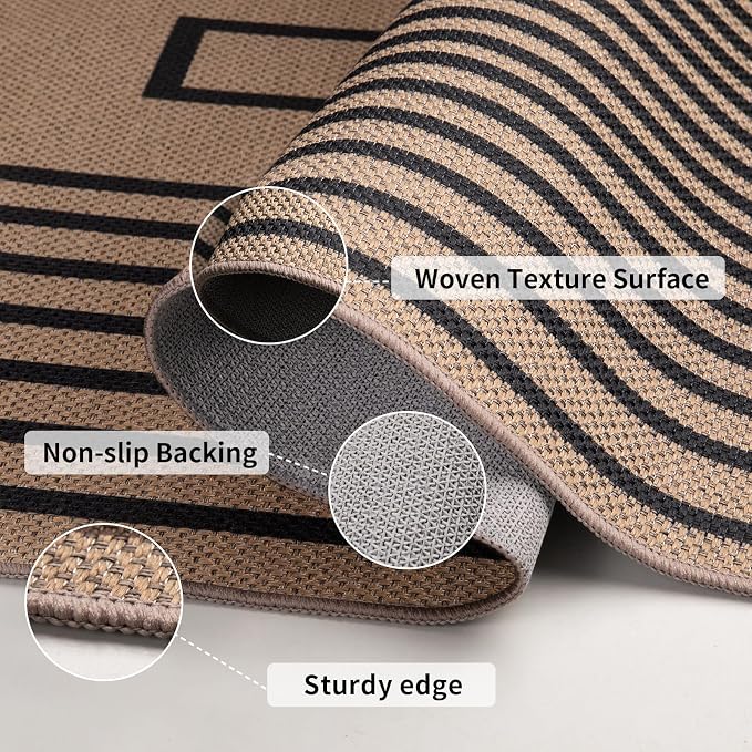 Easy Jute Rug 5x7 Large Washable Area Rug - Image 7