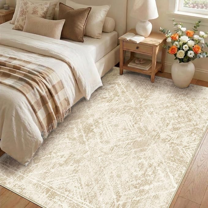 BESTSWEETIE Area Rug 9x12 Rug Machine Washable Non-Slip Low Pile Print Pattern - Image 6