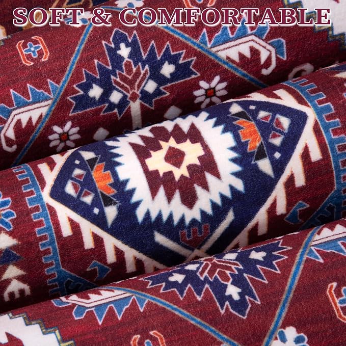 SERISSA Boho Rugs for Entryway, 2x3 Washable Non-Slip Rug Small Area Rug - Image 6