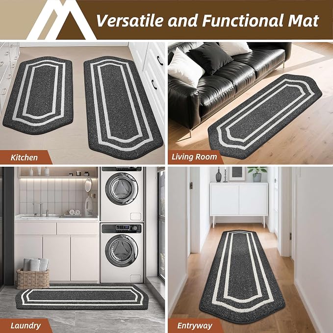 COSY HOMEER Kitchen Rugs and Mats 24"x48" Non Slip Kitchen Mats - Image 5
