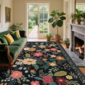 6x9 Area Rug, Floral Rugs for Living Room, Stain-Resistant Washable Bedroom Rug by Unknown