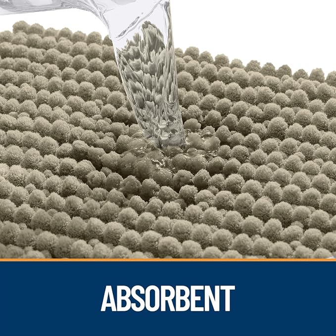 OLANLY Dog Door Mat for Muddy Paws 36x24, Ultra Absorbent Chenille Mud Doormat - Image 4