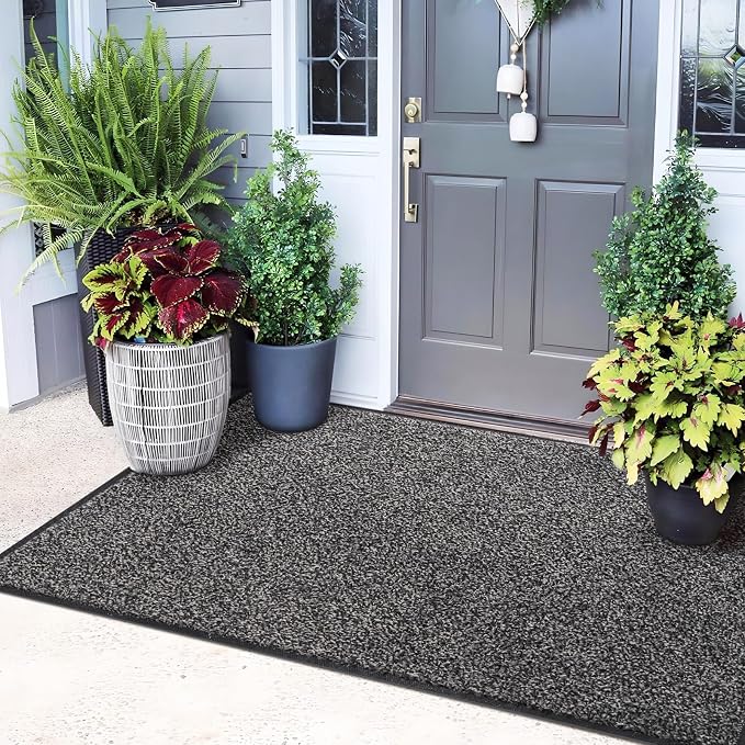 Mibao Front Door Mat Indoor Entrance, Dirt Trapper Welcome Mat by Mibao