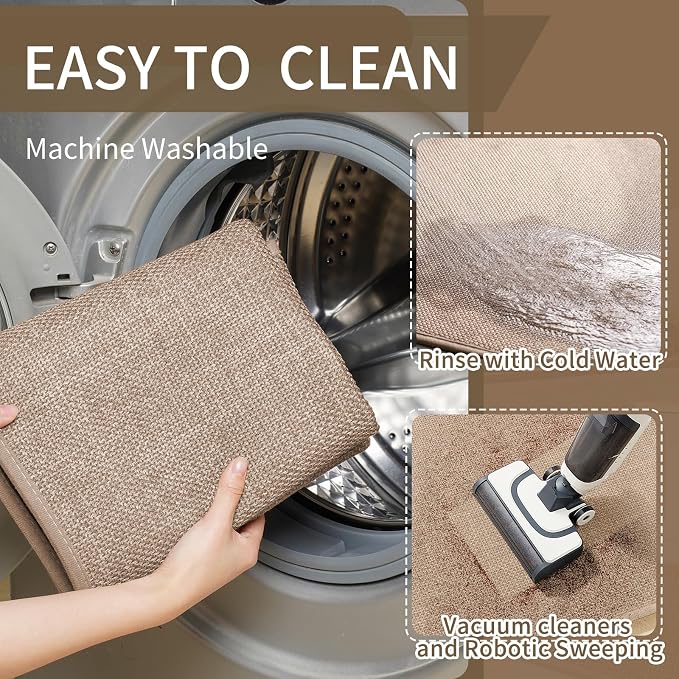 YDKGL Kitchen Rugs and Mats Non Slip Washable, Absorbent Runner Rugs - Image 4