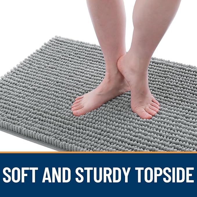 OLANLY Dog Door Mat for Muddy Paws 47x24, Ultra Absorbent Chenille Mud Doormat - Image 3