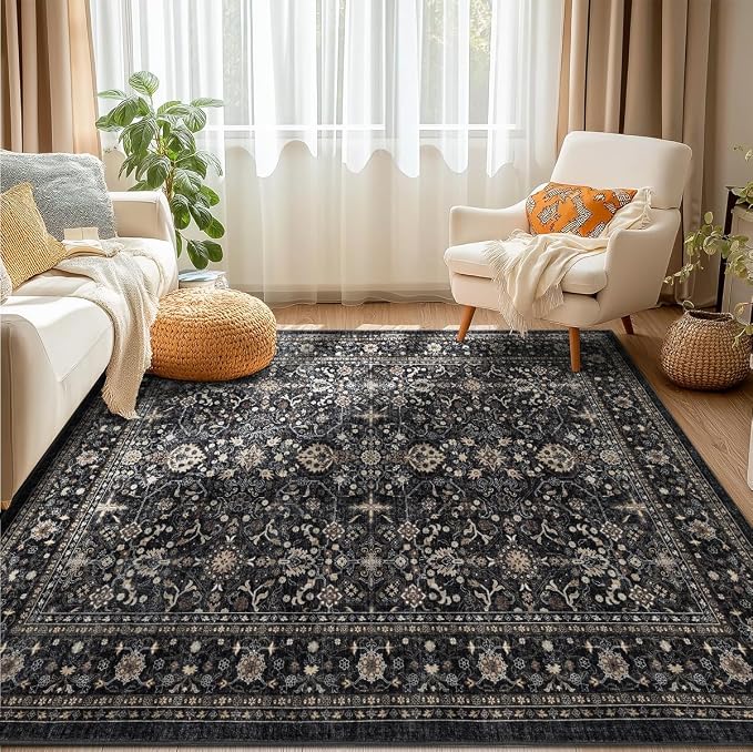 Ruaruarug Washable Area Rug 4x6 by Ruaruarug