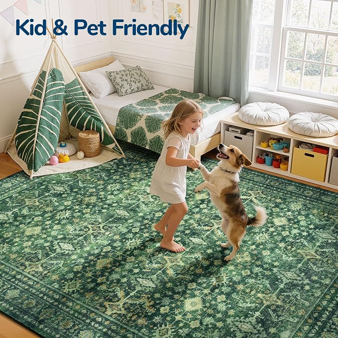 Lessymo 5x8 Washable Area Rug - Image 3