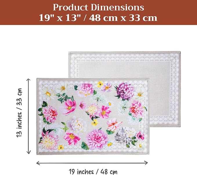 Maison d' Hermine Placemats Set of 4 Reusable 100% Cotton | Cloth Place Mats - Image 7