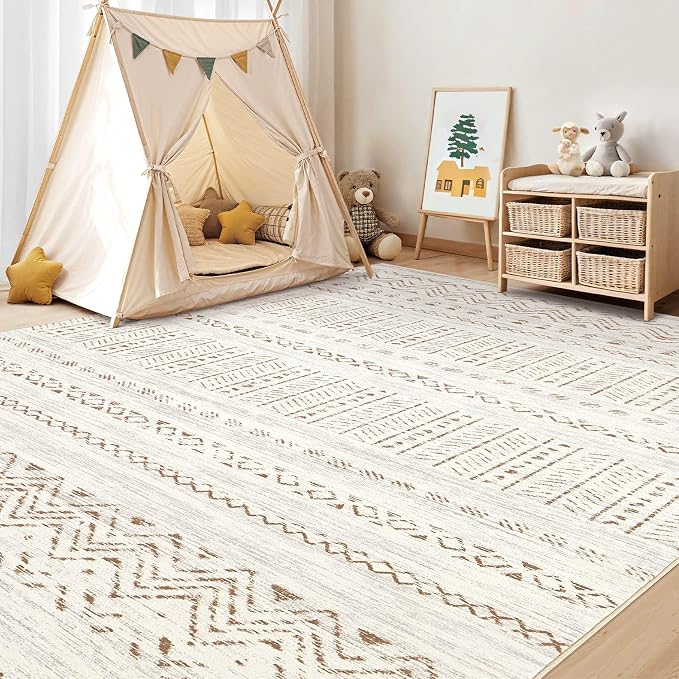 cotiled 10x12 Area Rugs Living Room Rug: Washable Boho Rugs - Image 8