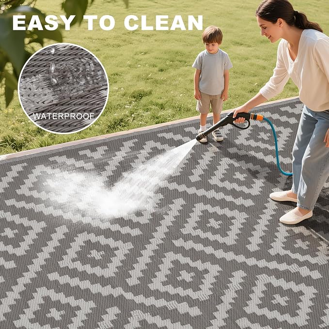 RURALITY Outdoor Rugs 8x10 Feet - Image 5