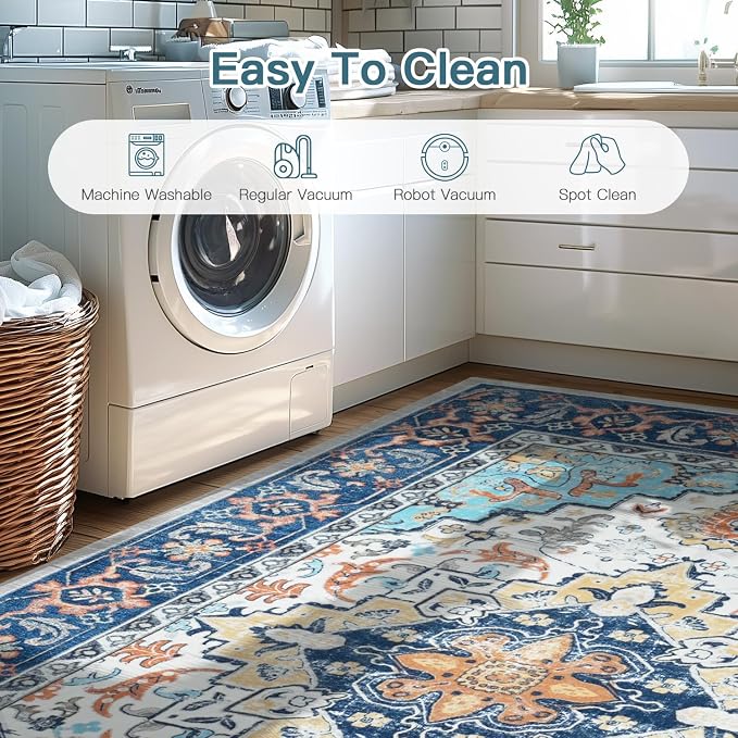 Lofus 5x7 Area Rugs for Living Room, Washable Area Rug, Rugs for Bedroom - Image 5