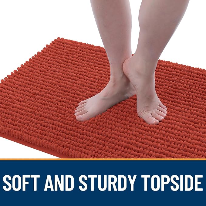 OLANLY Dog Door Mat for Muddy Paws 36x24, Ultra Absorbent Chenille Mud Doormat - Image 3
