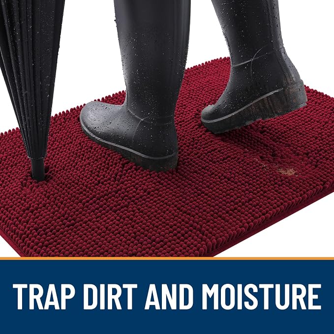 OLANLY Dog Door Mat for Muddy Paws 48x30, Absorbs Moisture and Dirt, Absorbent - Image 2