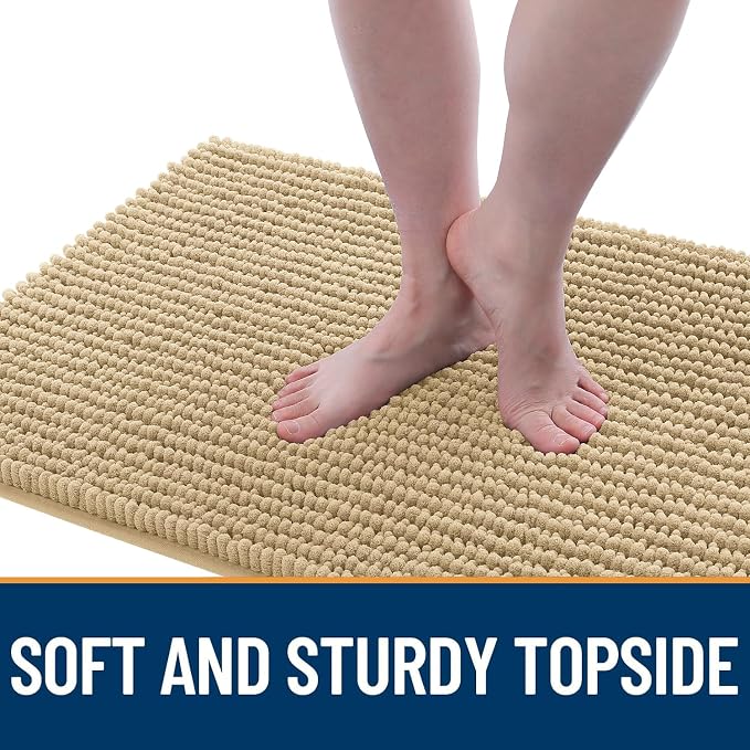 OLANLY Dog Door Mat for Muddy Paws 30x20, Ultra Absorbent Chenille Mud Doormat - Image 3