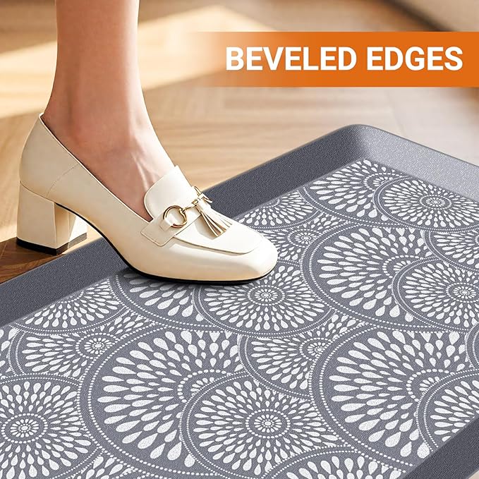 Mattitude 4/5 Inch Kitchen Mat, 17.3x28in Heavy Duty Ergonomic Comfort Foam - Image 6