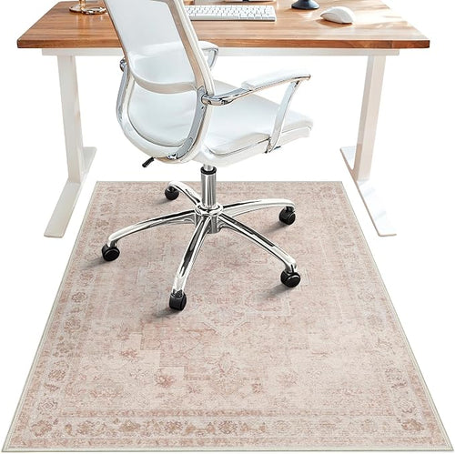 36"x48" Office Chair Mat for Hardwood Tile Floor, Under Desk Carpet Protector by BESBLEE