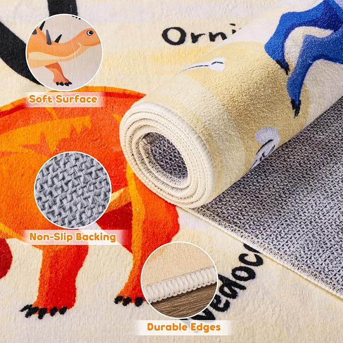 3x5 ABC Classroom Rug for Kids Playroom, Alphabet Rug - Image 6