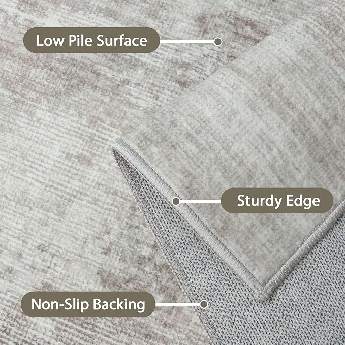 BEIMO Area Rugs 3x5 for Living Room Bedroom, Modern Abstract Machine Washable - Image 7