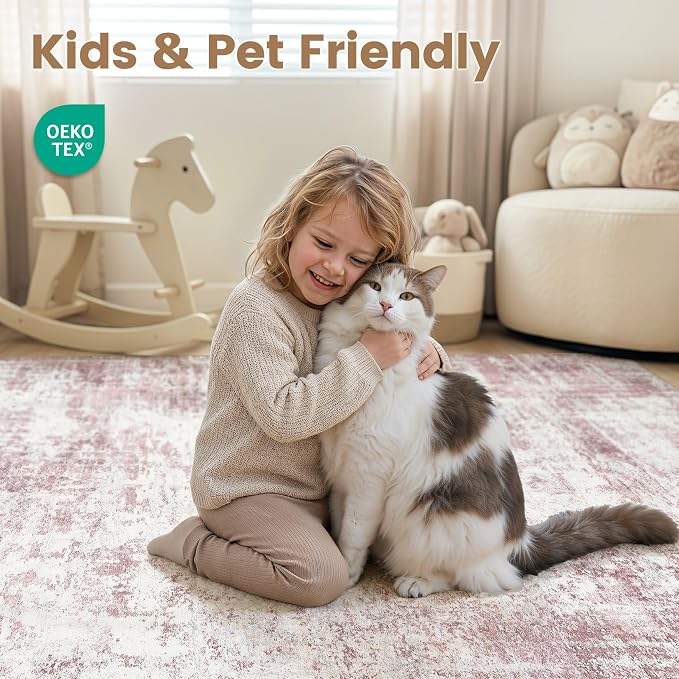 Washable 9x12 Area Rug for Living Room - Image 4