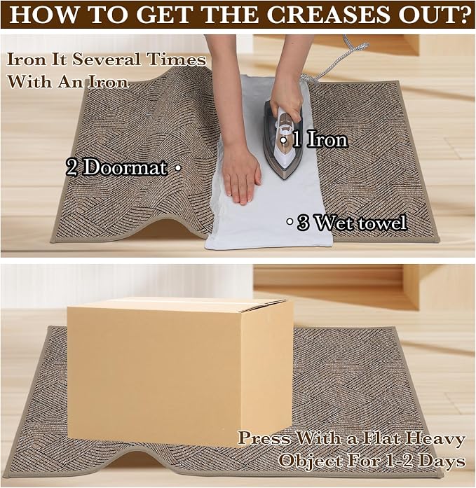 Indoor Door Mat 36"x59" Large, Low-Profile Welcome Front Door Mat Indoor - Image 7