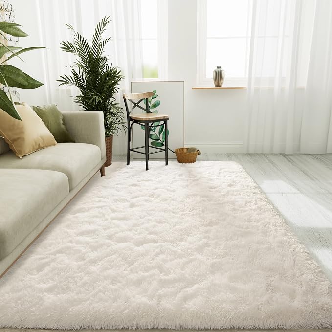 LOCHAS Ultra Soft Indoor Modern Area Rugs Fluffy Living Room Carpets by LOCHAS
