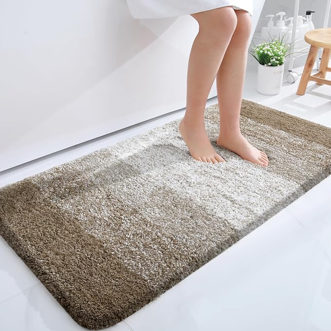 OLANLY Large Bathroom Rugs Mat 50x30, Extra Soft Absorbent Microfiber Bath Rugs by OLANLY