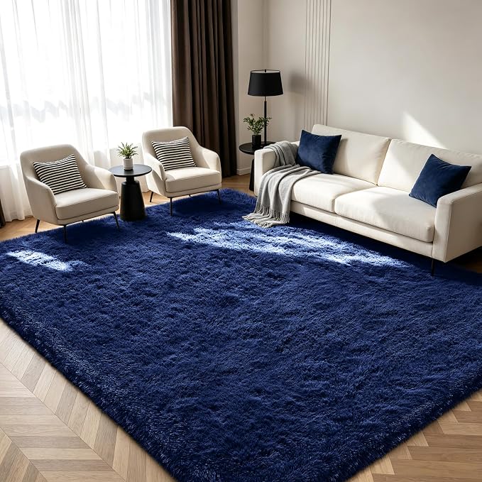 Shag Area Rugs for Bedroom Living Room, Ultra Soft Fluffy Area Rugs for Dorm by Boshengya