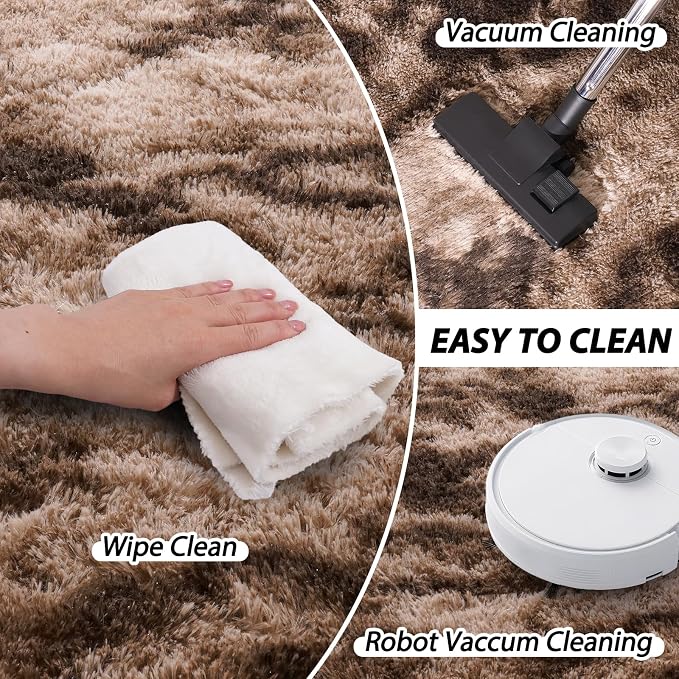 8x10 Area Rugs for Living Room, Ultra Soft Fluffy Large Shaggy Rug Carpet for - Image 4