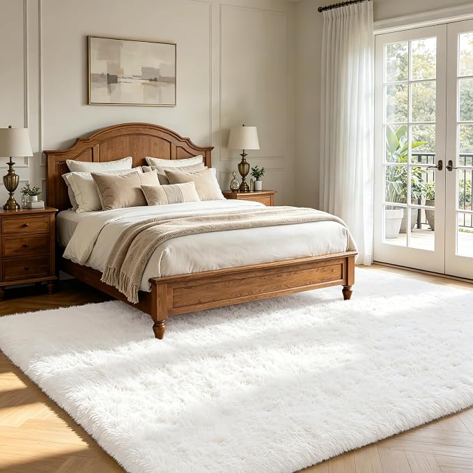 10X14 Large Area Rugs for Living Room Bedroom, Soft Fluffy Indoor Carpet Plush - Image 5