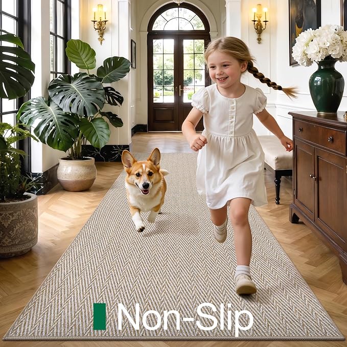 LUMI Ultra Thin Runner Rug for Hallway 2.3'x8', Non-Slip Entryway Rug - Image 4