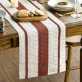 Artoid Mode Caramel Rustic Woven Table Runner 12x48 Inch | Holiday Farmhouse by ArtoidMode