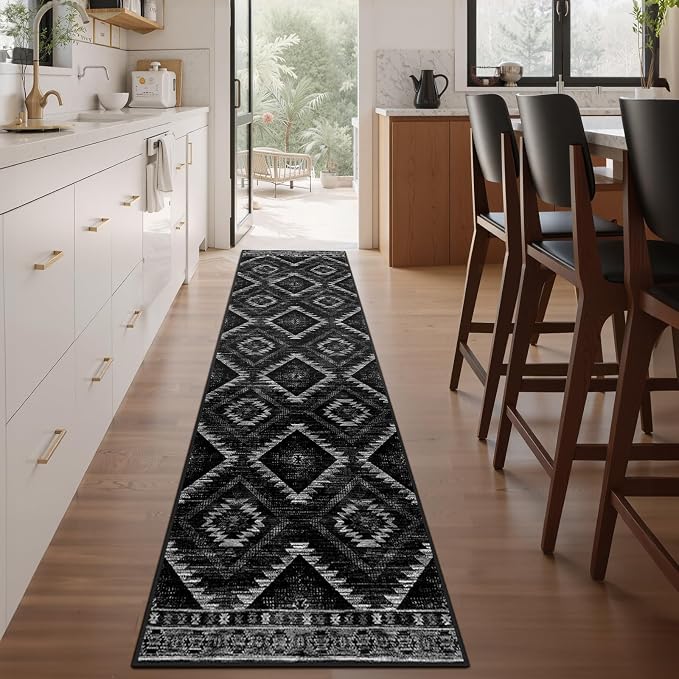 BESTSWEETIE Area Rug 2x10 Rug Machine Washable Non-Slip Low Pile Print Pattern by BESTSWEETIE