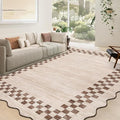 GarveeHome 8x10 Area Rug for Living Room Scalloped Washable Large Bedroom Rug by GarveeHome