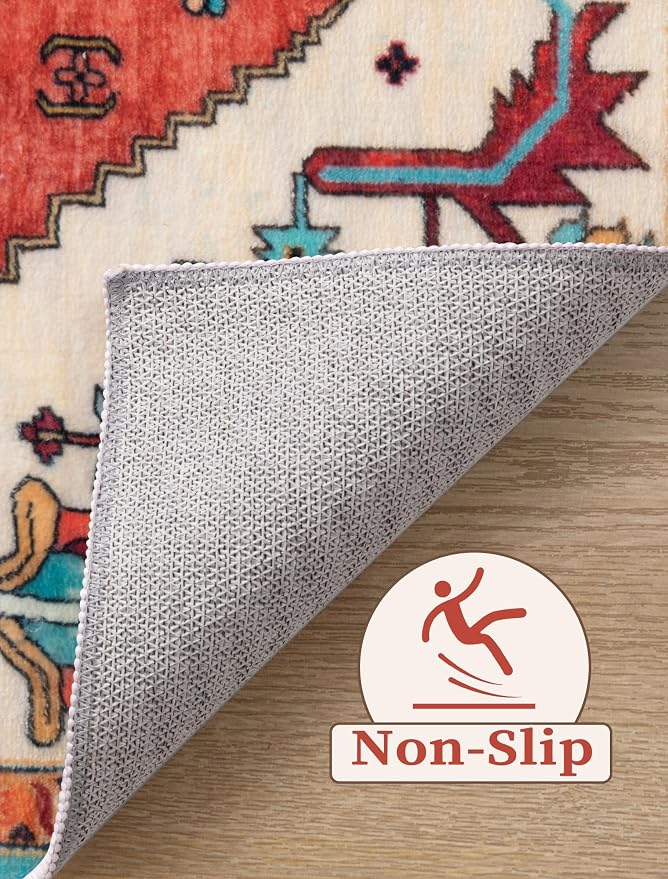 SERISSA Runner Rug for Hallways, 3x8 Washable Non Slip Kitchen Runner Rug - Image 4