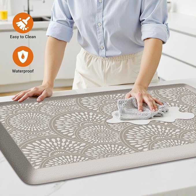 Mattitude 4/5 Inch Kitchen Mat, 20x54in Heavy Duty Ergonomic Comfort Foam - Image 5