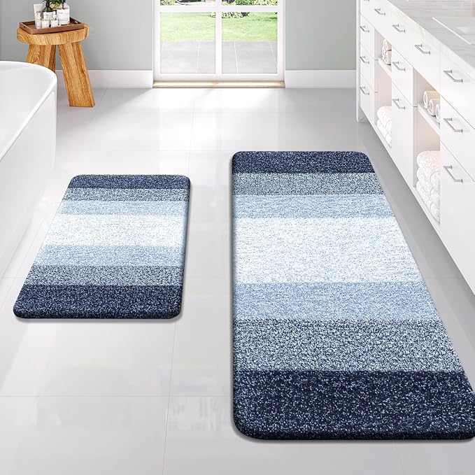 OLANLY Bathroom Runner Rugs Mat 47x20, Extra Soft Absorbent Microfiber Bath Rugs - Image 6