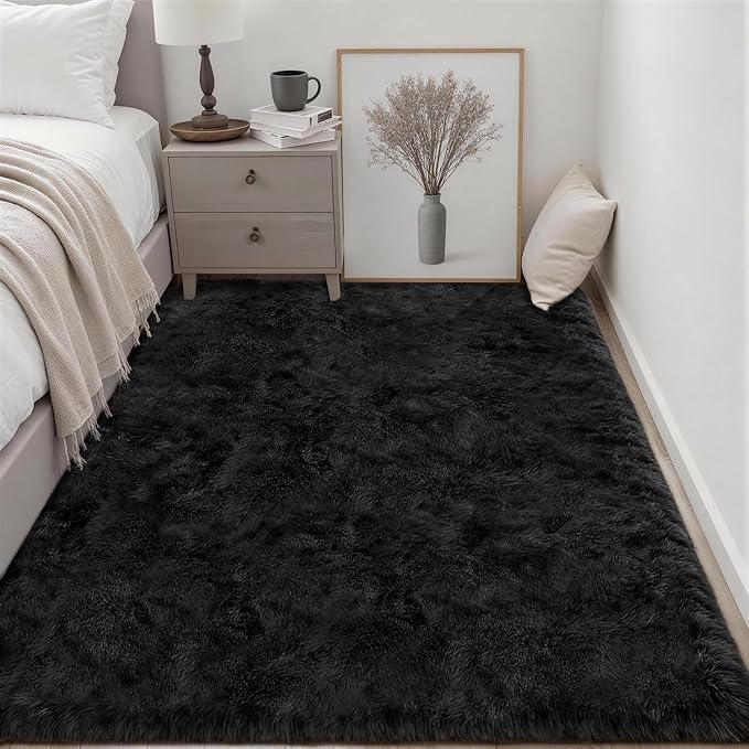 Fluffy 5x7 Area Rugs for Living Room Bedroom: Ultra Soft Shag Rug Non-Slip - Image 3