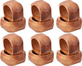 Square Acacia Wood Napkin Rings, diamond-cut edge, natural grain finish by CLEENTABLE