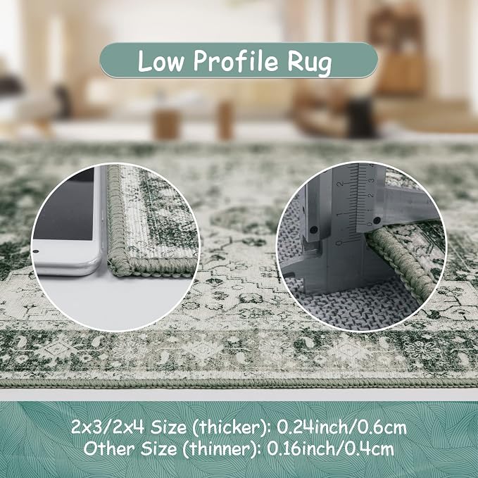 Moynesa Ultra-Thin Washable Runner Rug - Image 5