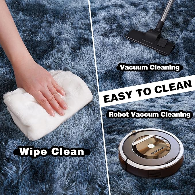 Area Rugs 9x12 for Living Room, Ultra Soft Fluffy Rugs for Bedroom, Non-Slip - Image 4