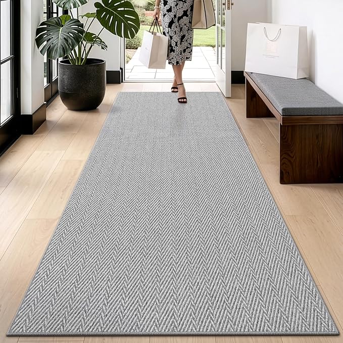 LUMI Ultra Thin Runner Rug for Hallway 2'x8', Non-Slip Entryway Rug by LUMI