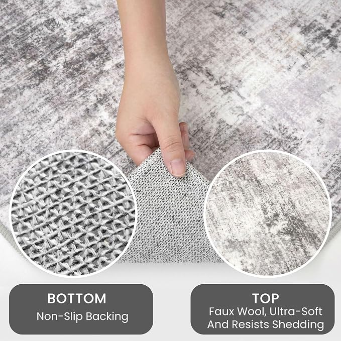 IOHOUZE Abstract Runner Rug 3x7 Ft Washable Runners - Image 6
