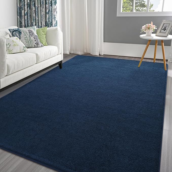 Pettop 4x6 ft Navy Blue Area Rugs by Pettop