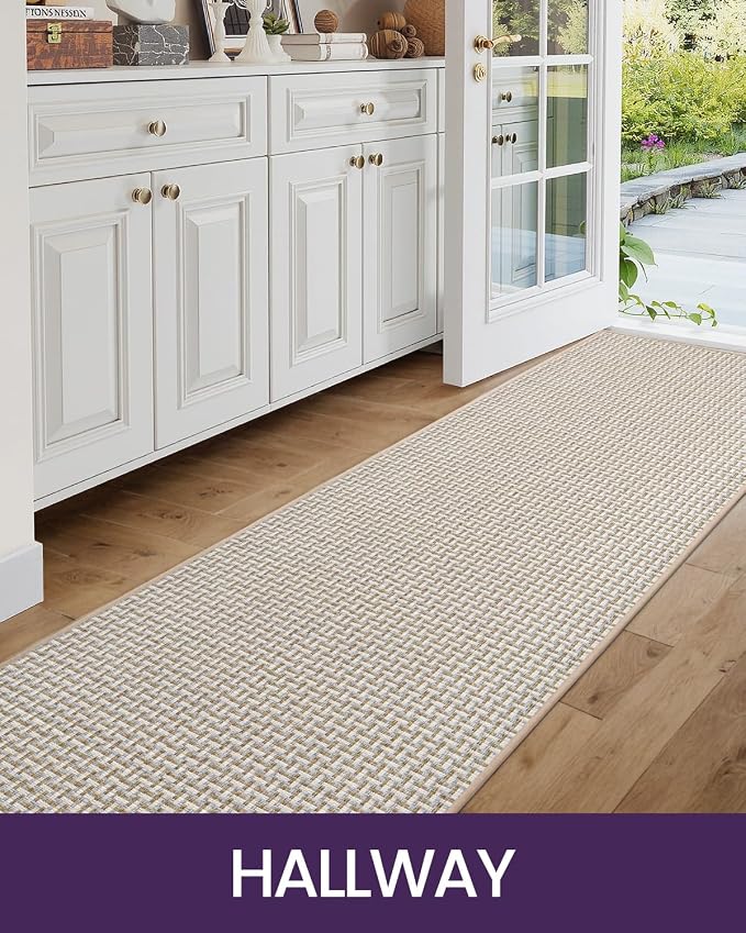 DEXI Hallway Runner Rug 2'4"x10', Non Slip Rubber Backed Runners Carpet - Image 7