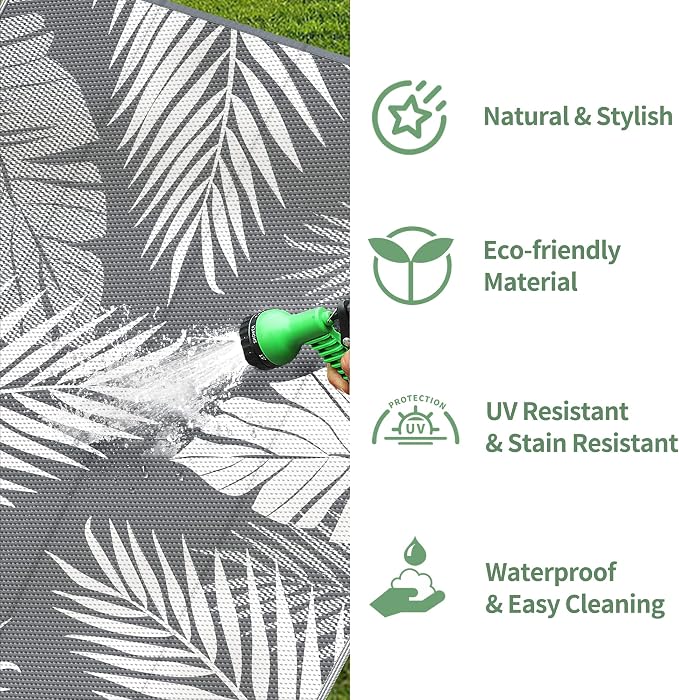 GENIMO Outdoor Rug 5' x 8' Waterproof - Image 6