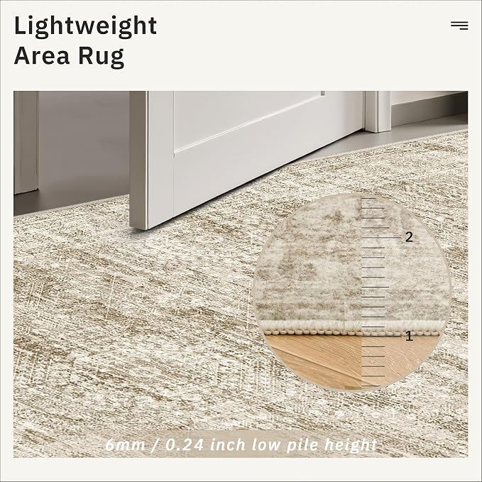 Soalmost Runner Rug 2'x10' Washable Non-Slip Runner Rugs - Image 8