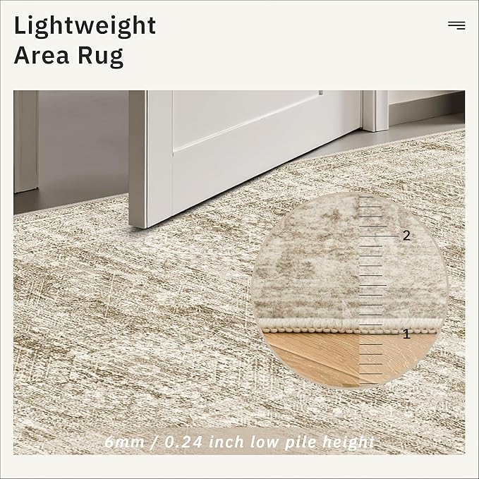 Soalmost Runner Rug 2'x8' Washable Non-Slip Runner Rugs - Image 9