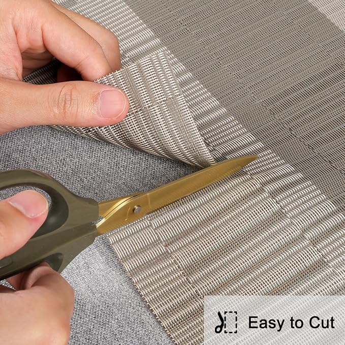 Table Runner 88 Inches Long, Vinyl Woven Farmhouse Table Runners | Washable - Image 5