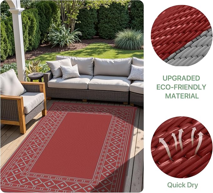 GENIMO Outdoor Rug Waterproof 5'x8' - Image 7