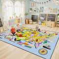 Educational USA Map Area Rug 9x12, Playroom Bedroom Classroom Rug by Unknown
